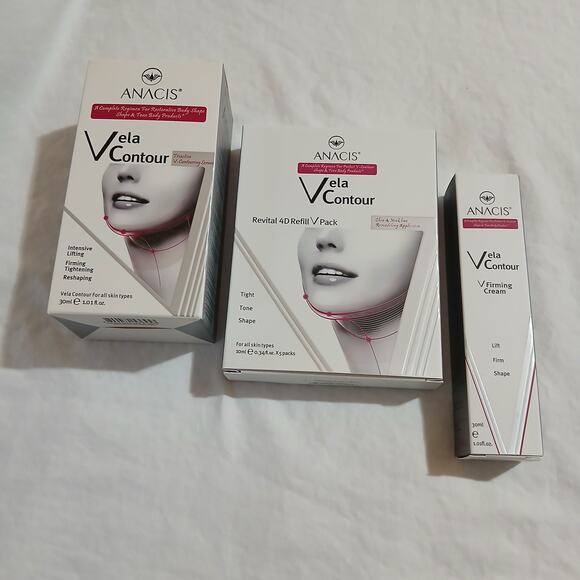 3 piece ANACIS Vela Contour contouring serum/ revital 4d refill /firming cream - Picture 1 of 16
